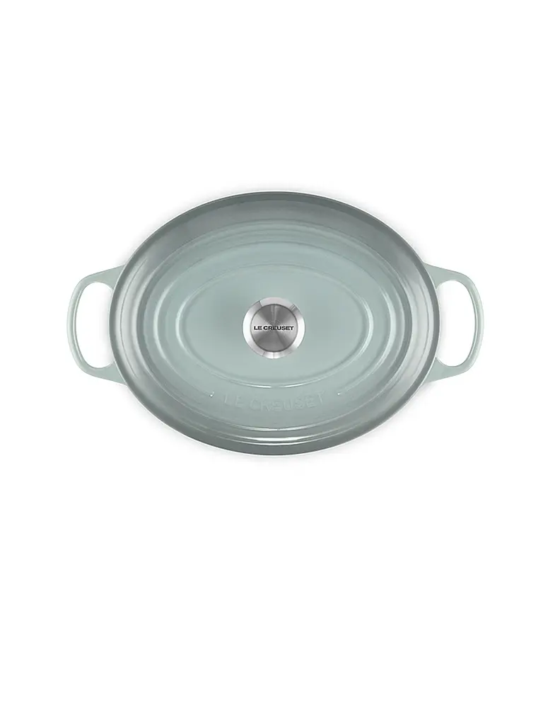 LE CREUSET | Bräter oval SIGNATURE 33cm/7,5l Sea Salt | hellgrau