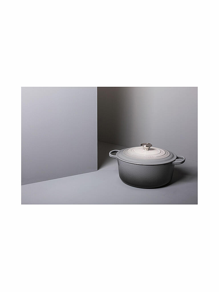 LE CREUSET | Bräter rund "Signature" 24cm (Ombre Grau) | grau