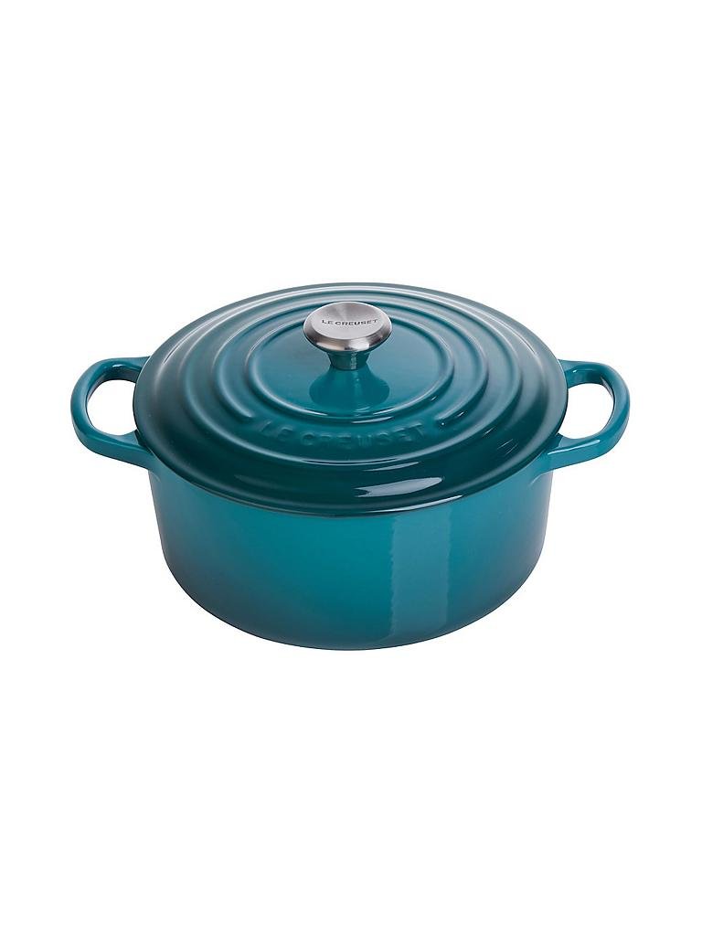 LE CREUSET | Bräter rund "Signature" 24cm/4,2l (Deep Teal) | petrol