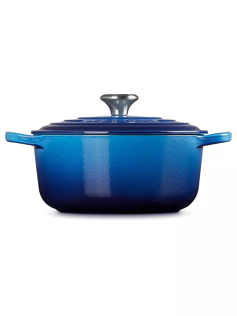 LE CREUSET | Bräter rund 20cm/2,4l SIGNATURE Azure | blau