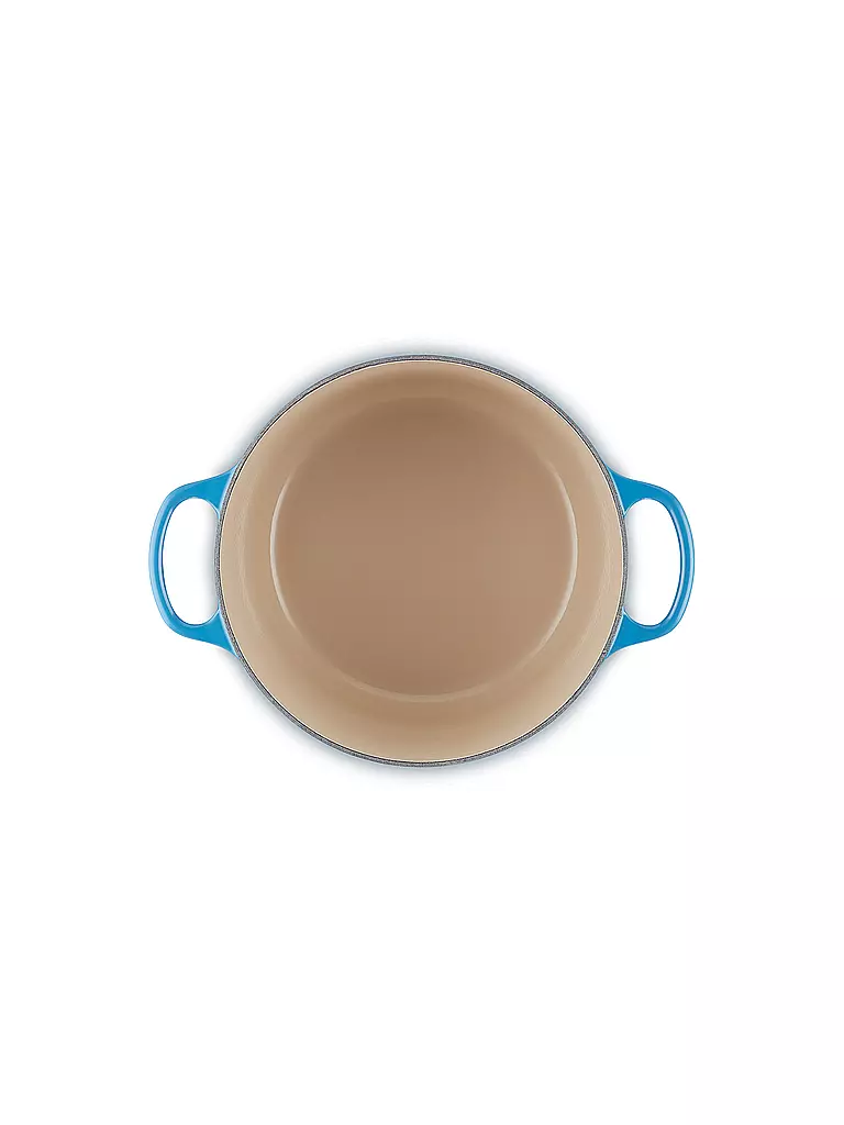 LE CREUSET | Bräter rund hoch SIGNATURE 24cm Azure | blau
