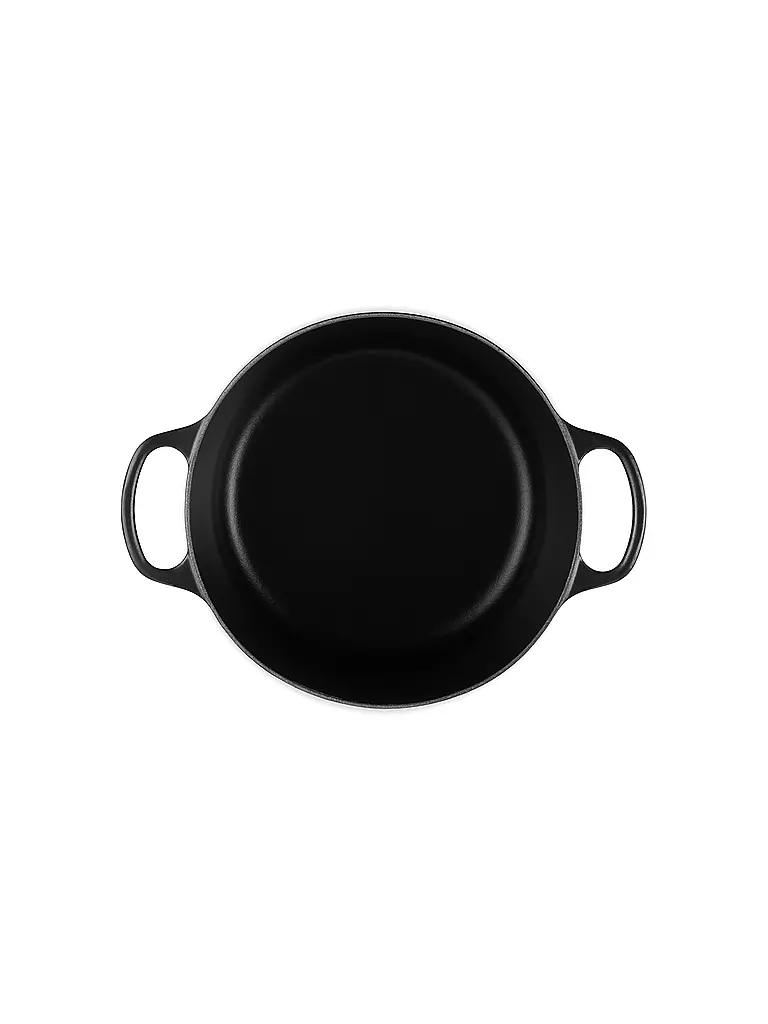 LE CREUSET | Bräter rund hoch SIGNATURE 24cm Schwarz | schwarz