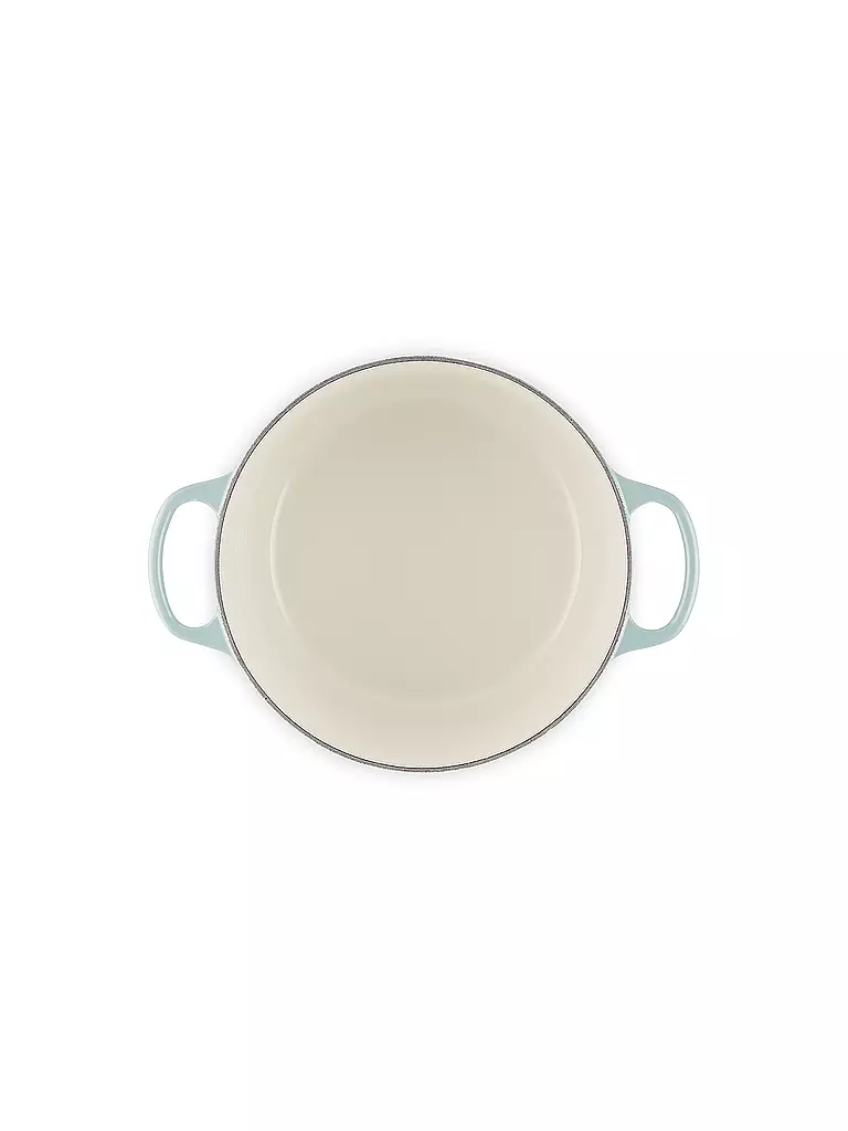 LE CREUSET | Bräter rund hoch SIGNATURE Sea Salt  | hellgrau