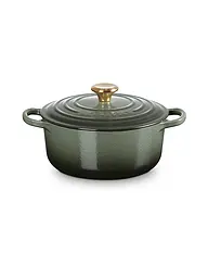 LE CREUSET | Bräter rund SIGANTURE 20cm/2,4l  | dunkelgrün