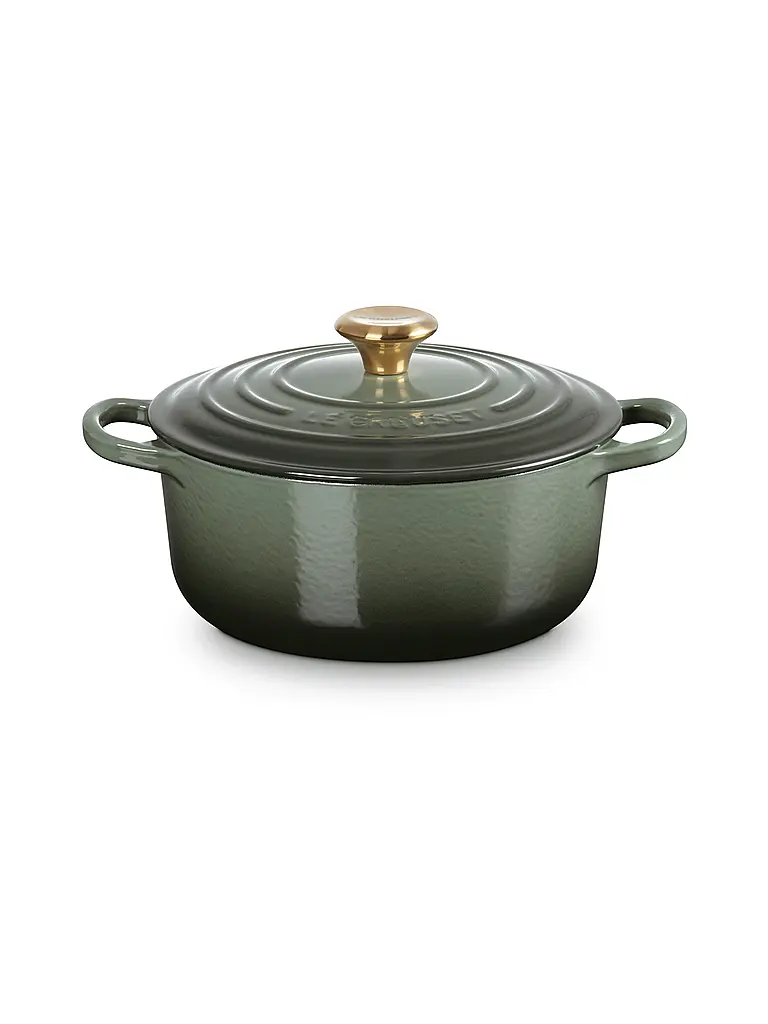 LE CREUSET | Bräter rund SIGANTURE 20cm/2,4l  | dunkelgrün