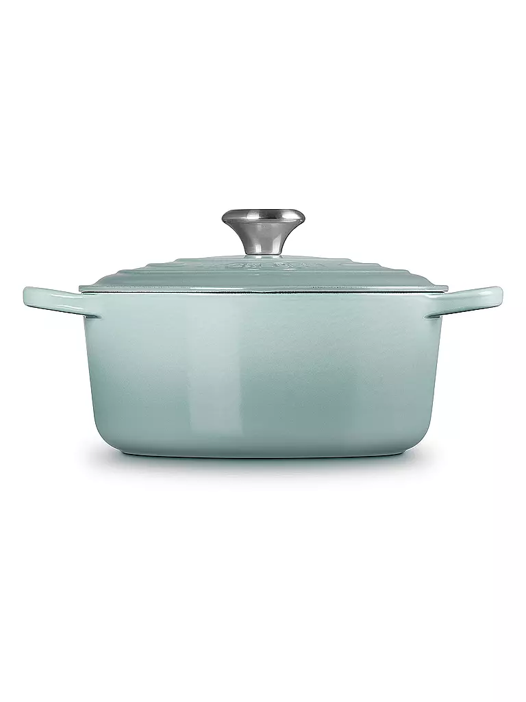 LE CREUSET | Bräter rund Signature 24cm/4,2l Sea Salt  | hellgrau