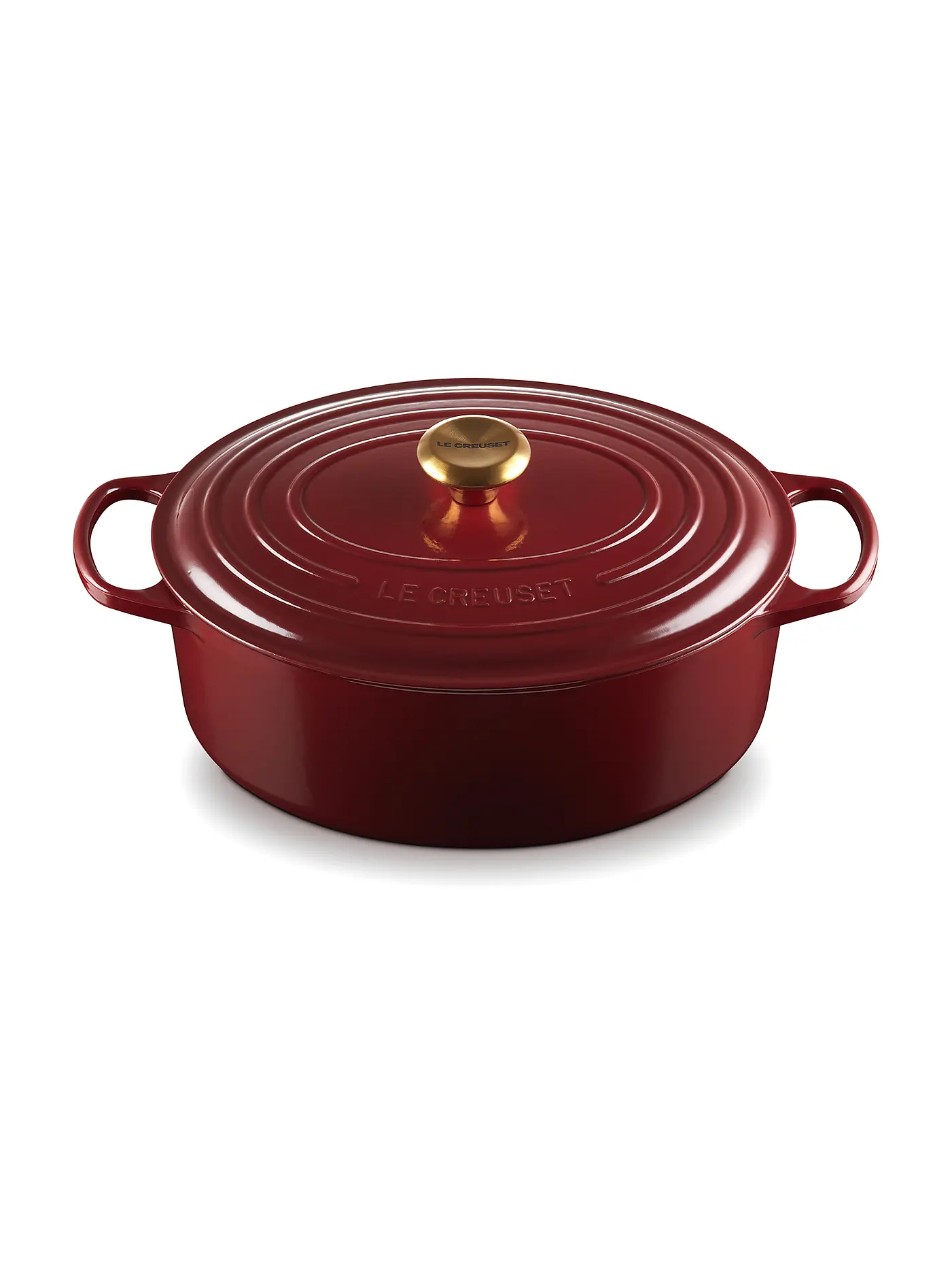 LE CREUSET | Bräter rund SIGNATURE 31cm 6,3l Garnet | dunkelrot