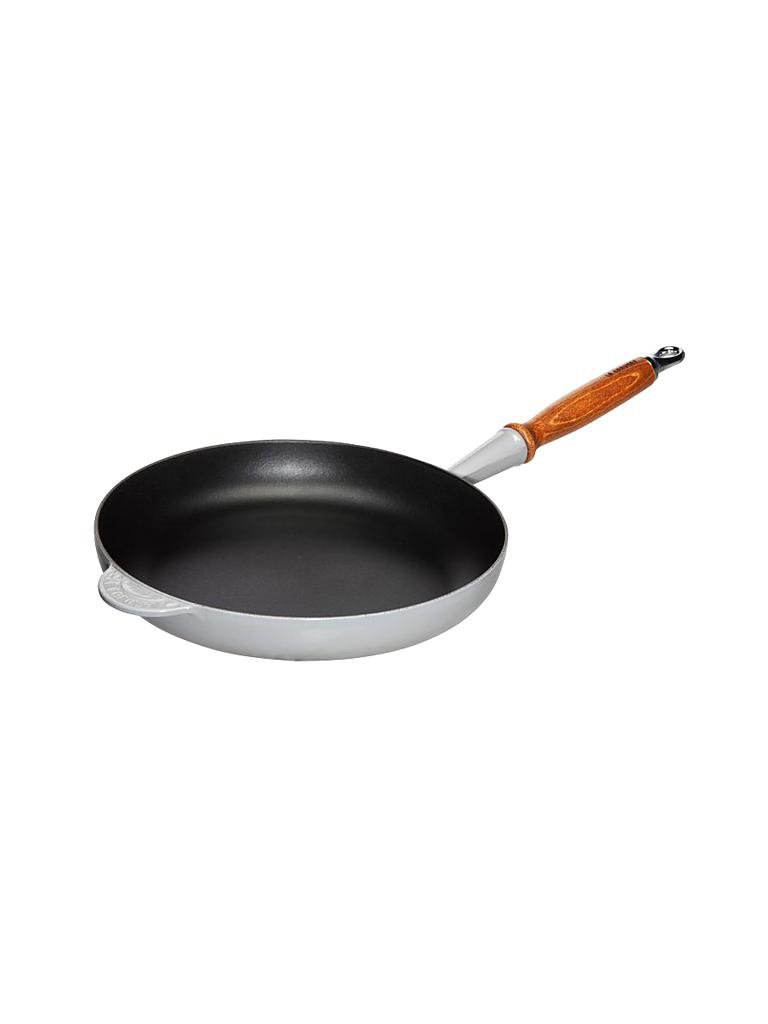 LE CREUSET | Bratpfanne mit Holzgriff 28cm (Perlgrau) | grau