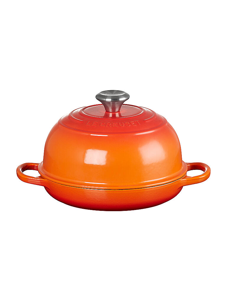 LE CREUSET | Brot Bräter aus Gusseisen 24cm Ofenrot | orange