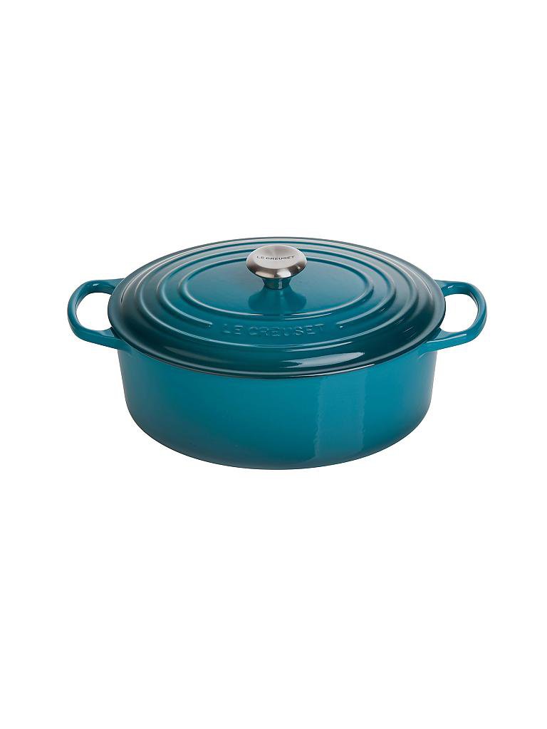LE CREUSET Bräter oval "Signature" 31cm (deep teal) petrol