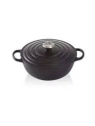 LE CREUSET | Familientopf  28cm La Marmite SIGNATURE Sea Salt | schwarz