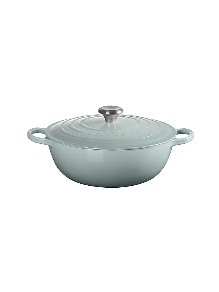 LE CREUSET | Familientopf  28cm La Marmite SIGNATURE Sea Salt | hellgrau