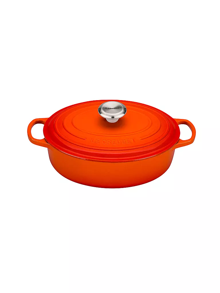LE CREUSET | Gourmet Bräter Signature oval 27cm Ofenrot | orange