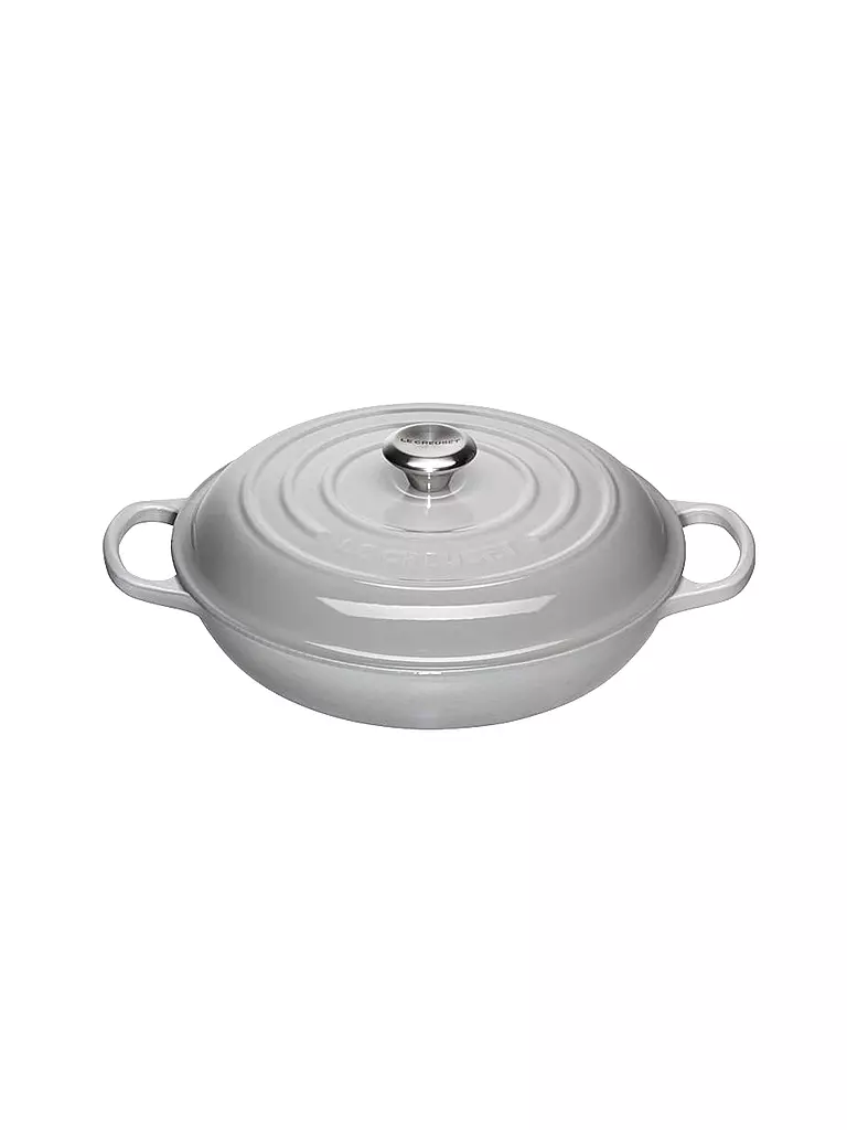 LE CREUSET | Gourmet Profitopf "Signature" 30cm (Perlgrau) | grau