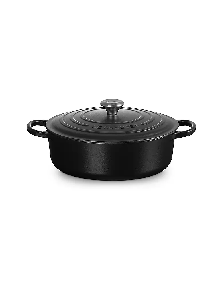 LE CREUSET | Gourmet-Bräter SIGNATURE 30cm Schwarz  | schwarz