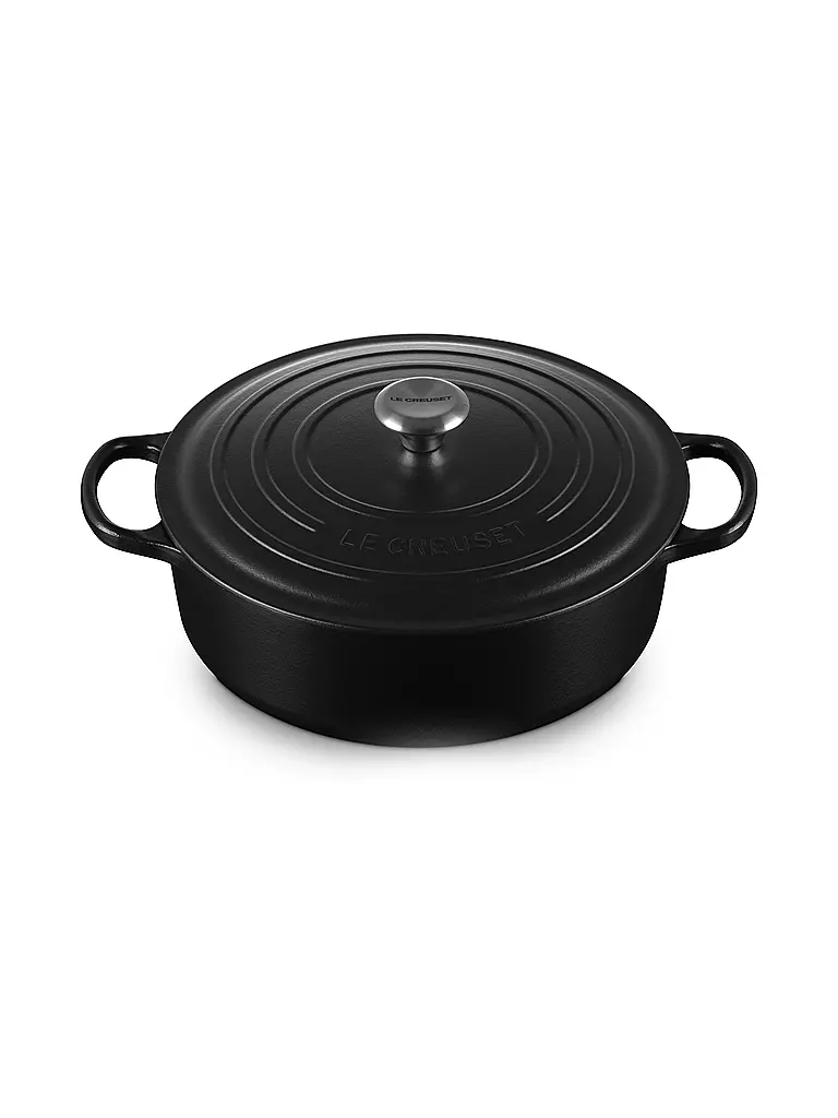 LE CREUSET | Gourmet-Bräter SIGNATURE 30cm Schwarz  | schwarz