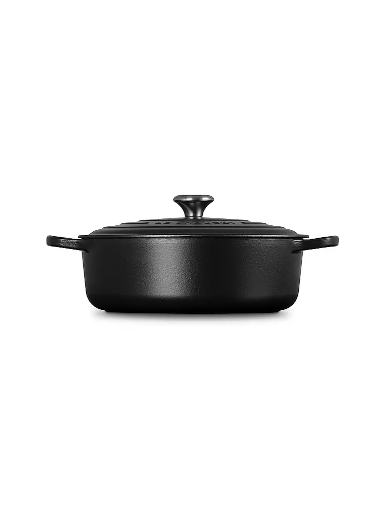 LE CREUSET | Gourmet-Bräter SIGNATURE 30cm Schwarz  | schwarz