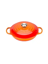 LE CREUSET | Gourmet-Profitopf SIGNATURE 26cm Azure | orange