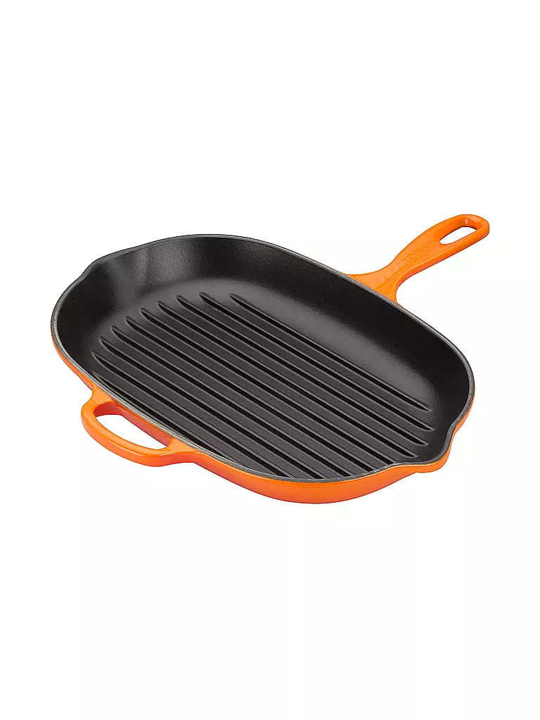 LE CREUSET | Grillpfanne oval "Signature" 32cm (Ofenrot) | orange