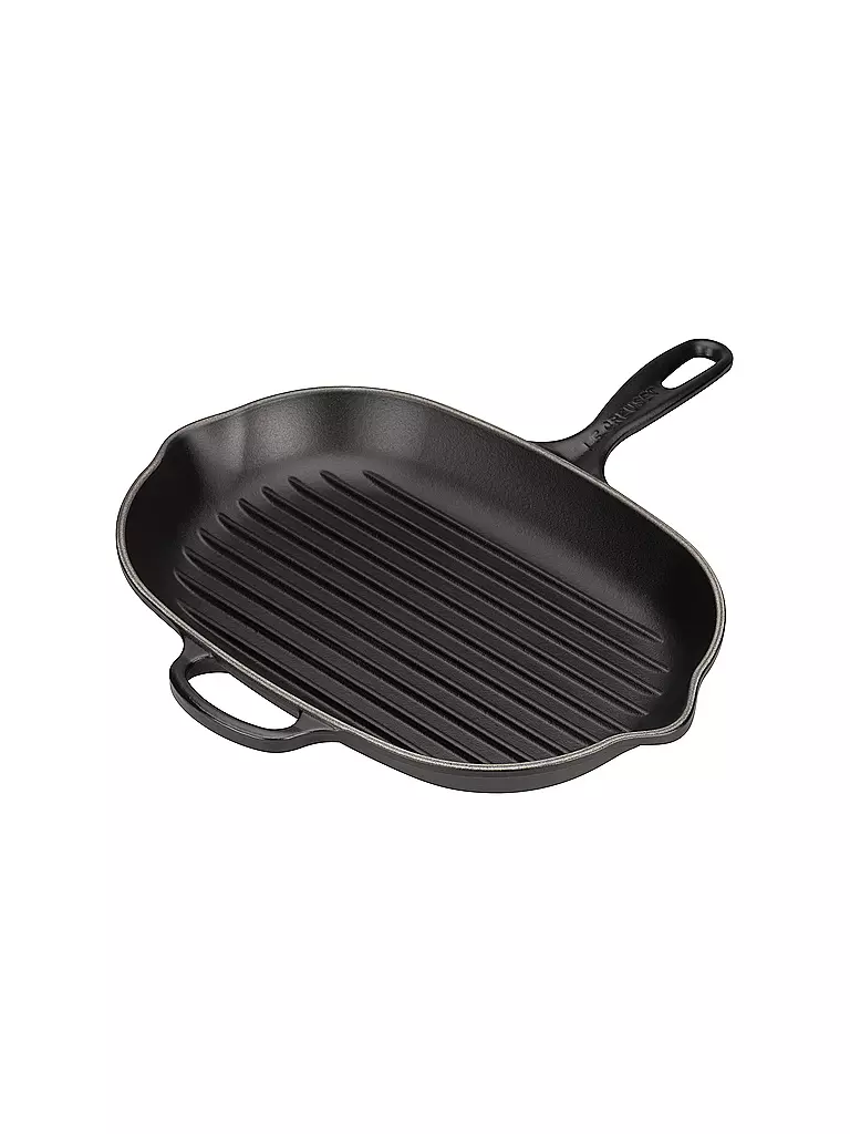 LE CREUSET | Grillpfanne oval Signature (Schwarz) | schwarz