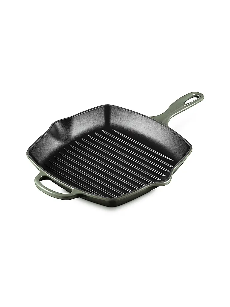 LE CREUSET | Grillpfanne quadratisch 26x26cm SIGANTURE Thyme | dunkelgrün