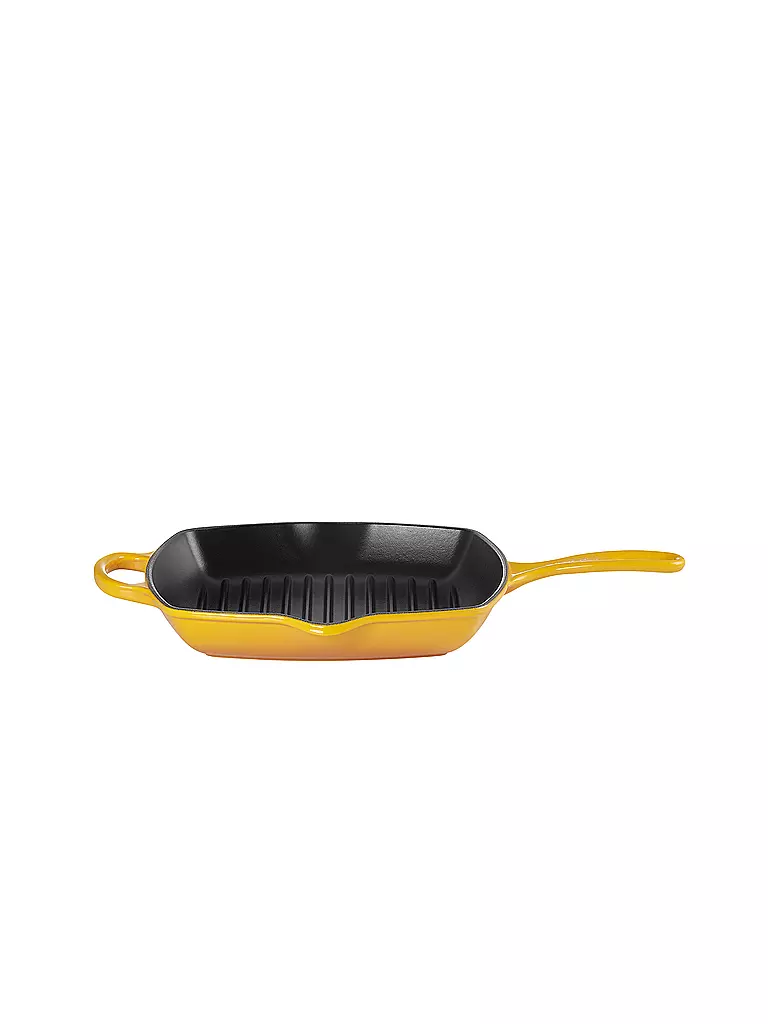 LE CREUSET | Grillpfanne quadratisch 26x26cm SIGNATURE Nectar | hellgrau