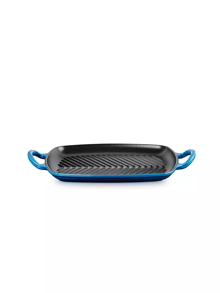 LE CREUSET | Grillpfanne rechteckig SIGNATURE 30x27cm Azure | blau