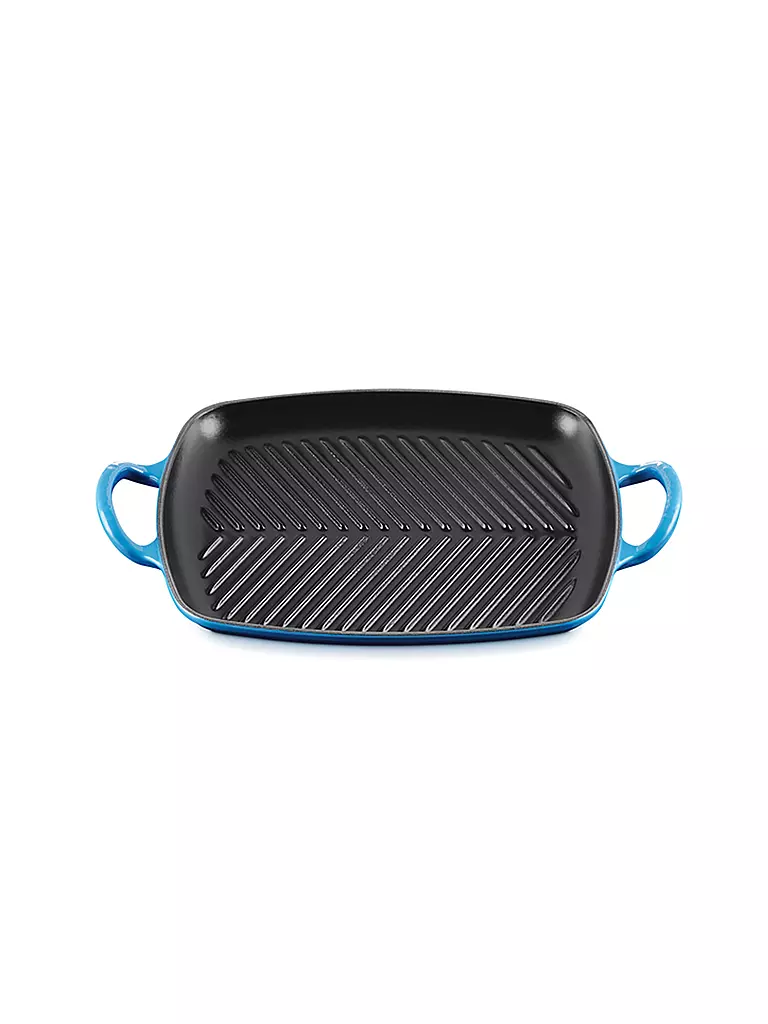 LE CREUSET | Grillpfanne rechteckig SIGNATURE 30x27cm Azure | blau