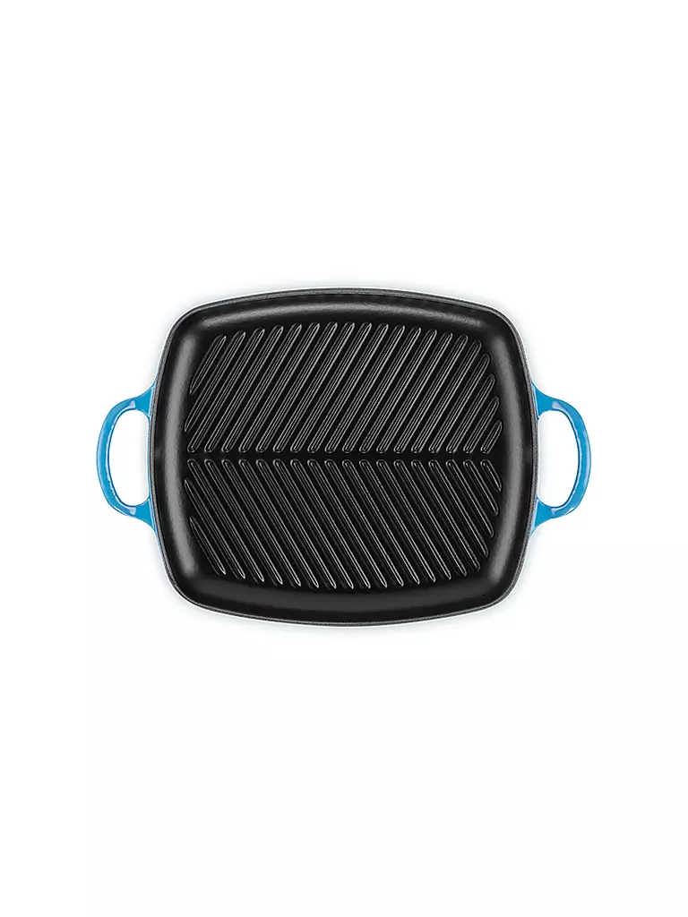 LE CREUSET | Grillpfanne rechteckig SIGNATURE 30x27cm Azure | blau
