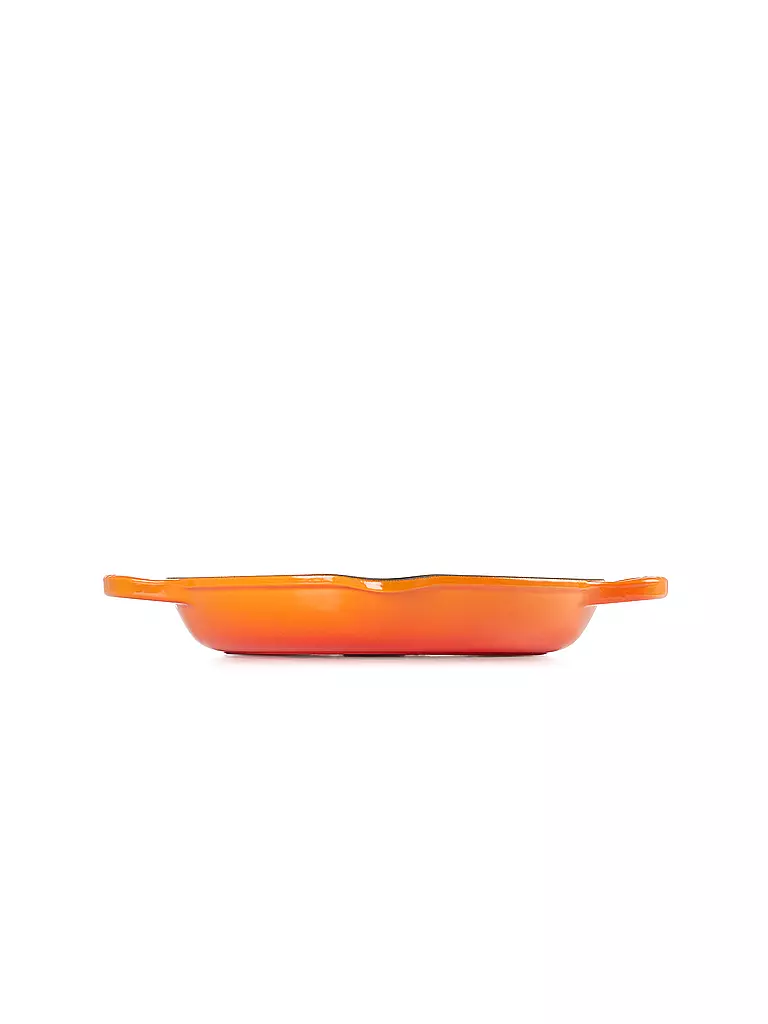 LE CREUSET | Grillplatte rund 25cm (Ofenrot) | orange