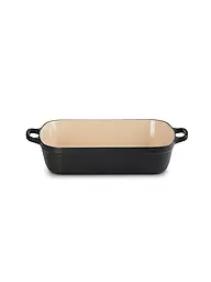 LE CREUSET | Gusseisen-Bratreine eckig 33cm/4,9l SIGNATURE Ofenrot | schwarz