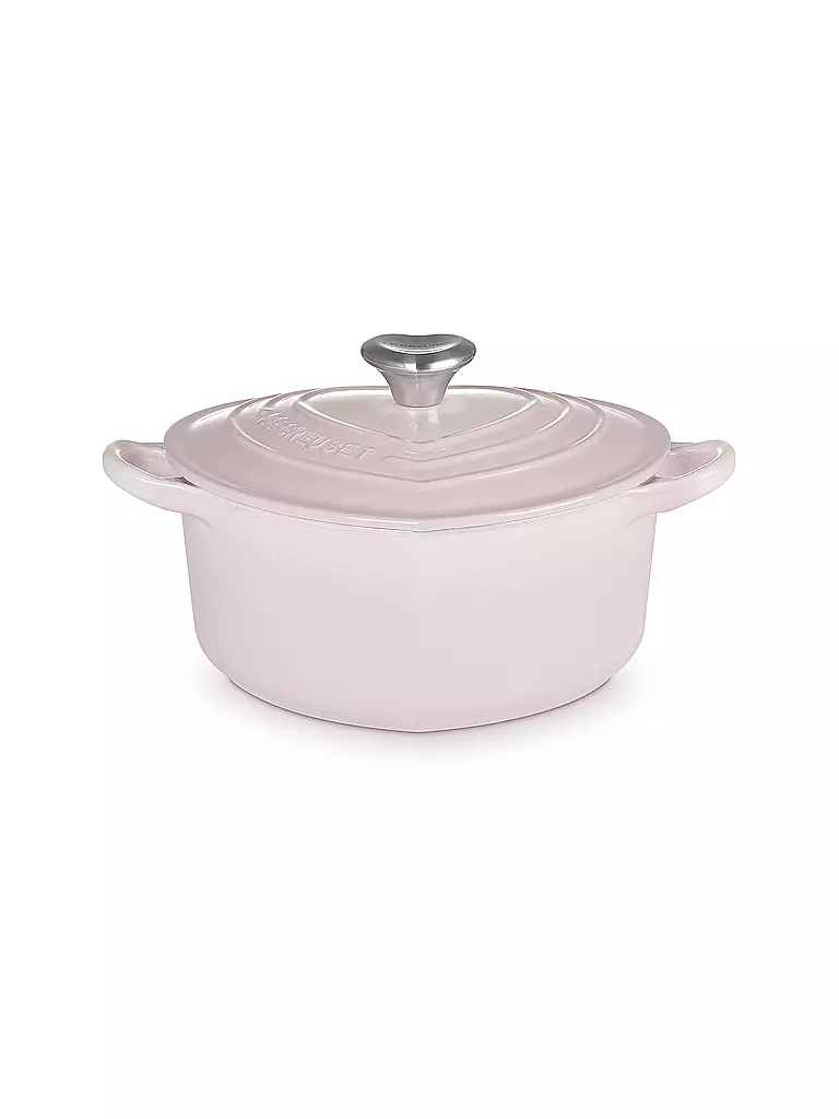 LE CREUSET | Herzbräter mit Herzknopf 20cm/1,9l Shell Pink | rot