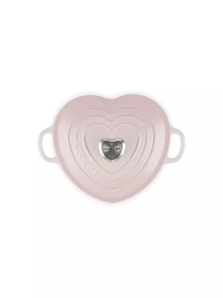 LE CREUSET | Herzbräter mit Herzknopf 20cm/1,9l Shell Pink | rot