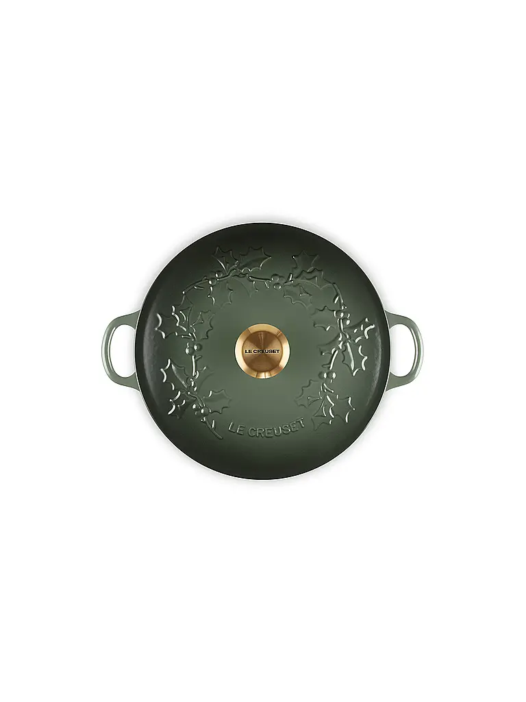 LE CREUSET | Kochtopf mit Deckel 26cm/4,1l  LA MARMITE HOLLY Thyme | Dunkelgrün