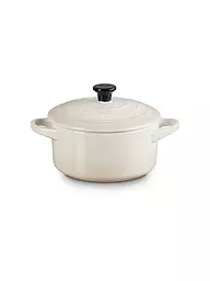LE CREUSET | Mini Cocotte 14cm/0,65l KLASSIK Schwarz | creme