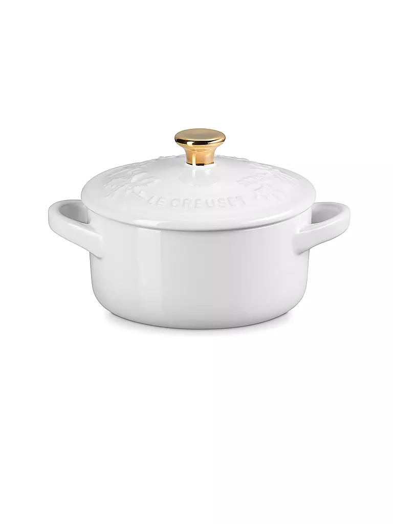 LE CREUSET | Mini Cocotte mit Deckel 10cm/0,25l HOLLY White | Weiss