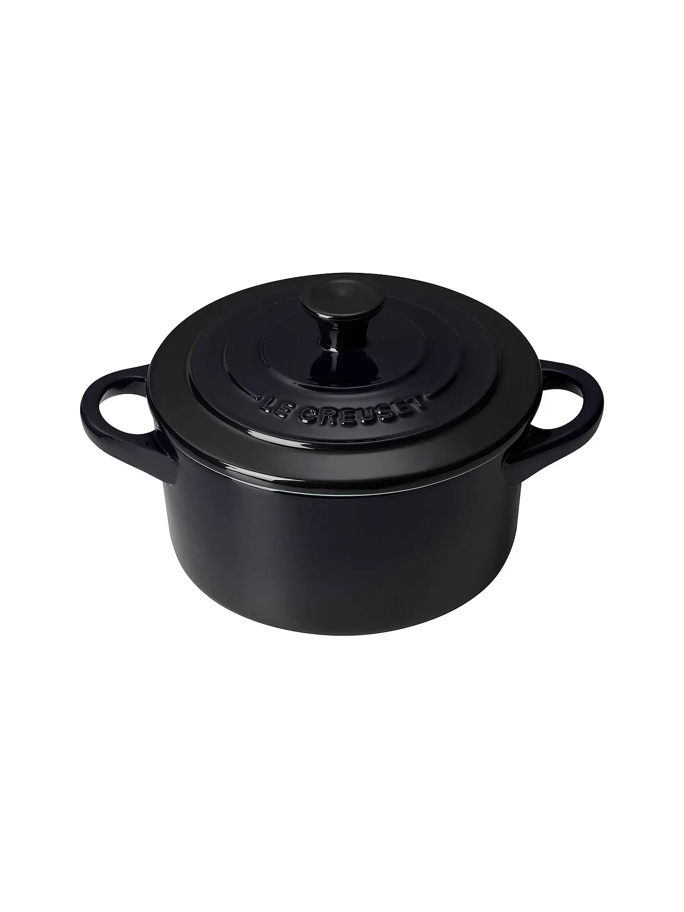 LE CREUSET | Mini-Cocotte POTERIE 10cm/0,2L Nectae | schwarz