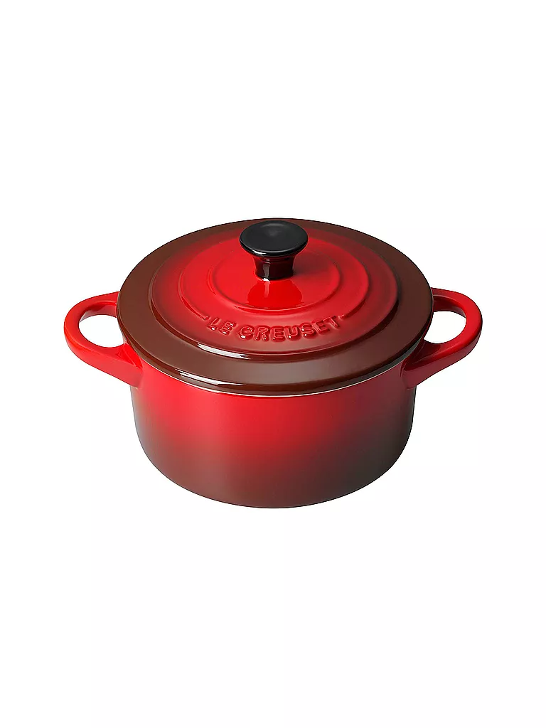 LE CREUSET | Mini-Cocotte "Poterie" 10cm (kirschrot) 0,2L | rot