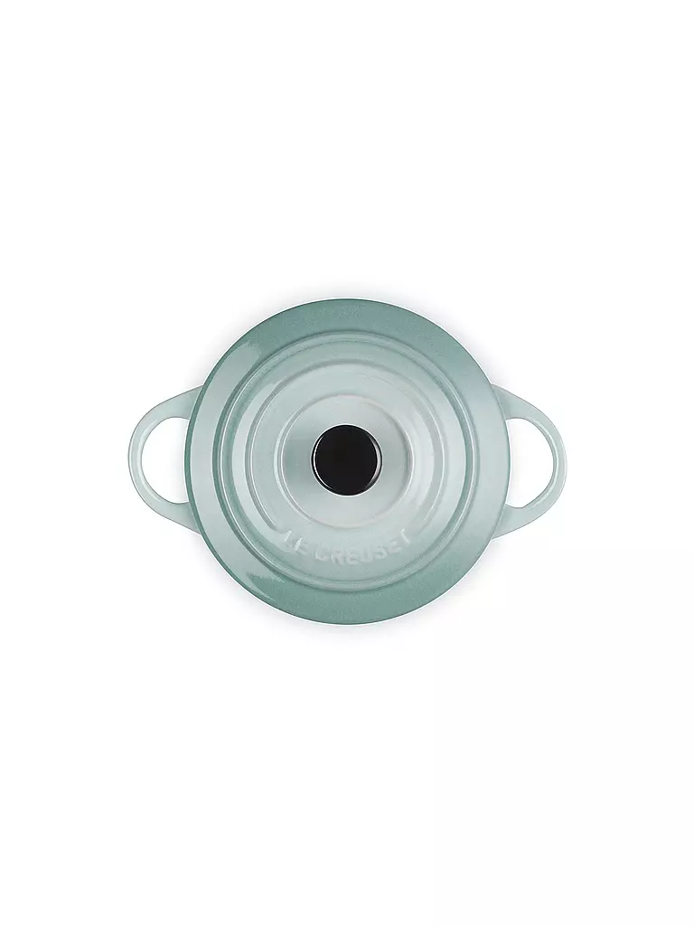 LE CREUSET | Mini-Cocotte POTERIE 10cm/0,2L Sea Salt | dunkelrot