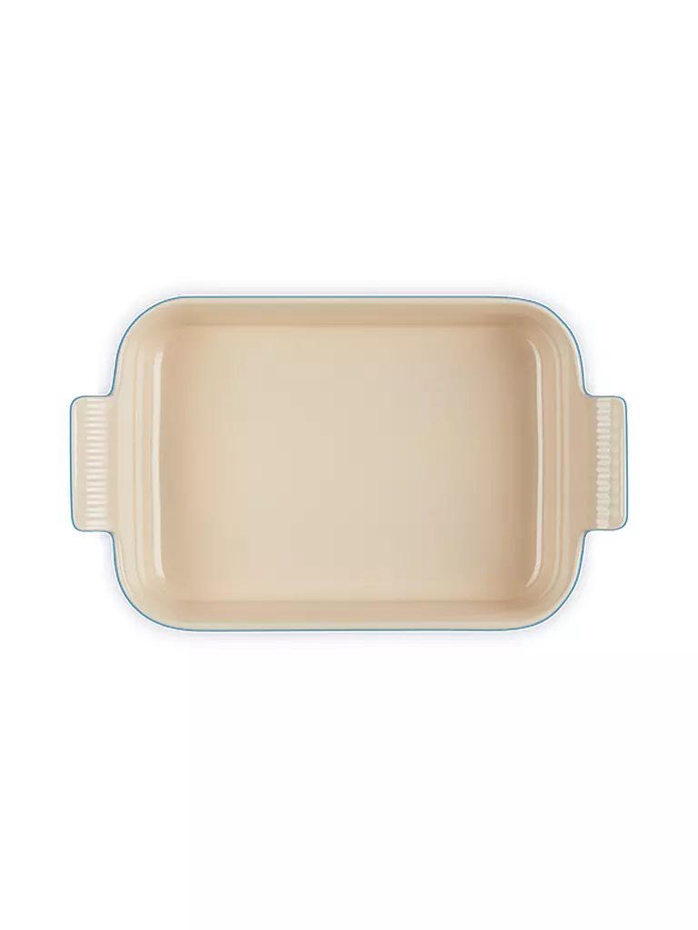 LE CREUSET | Rechteckige Auflaufform Tradition aus Steinzeug 26x19cm/2,4l Azure | hellgrau