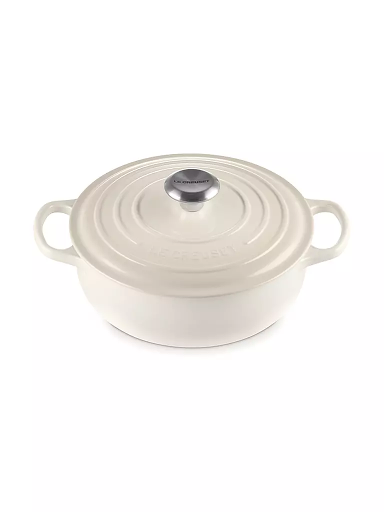 LE CREUSET | Sauteuse SIGNATURE 24cm Meringue | creme