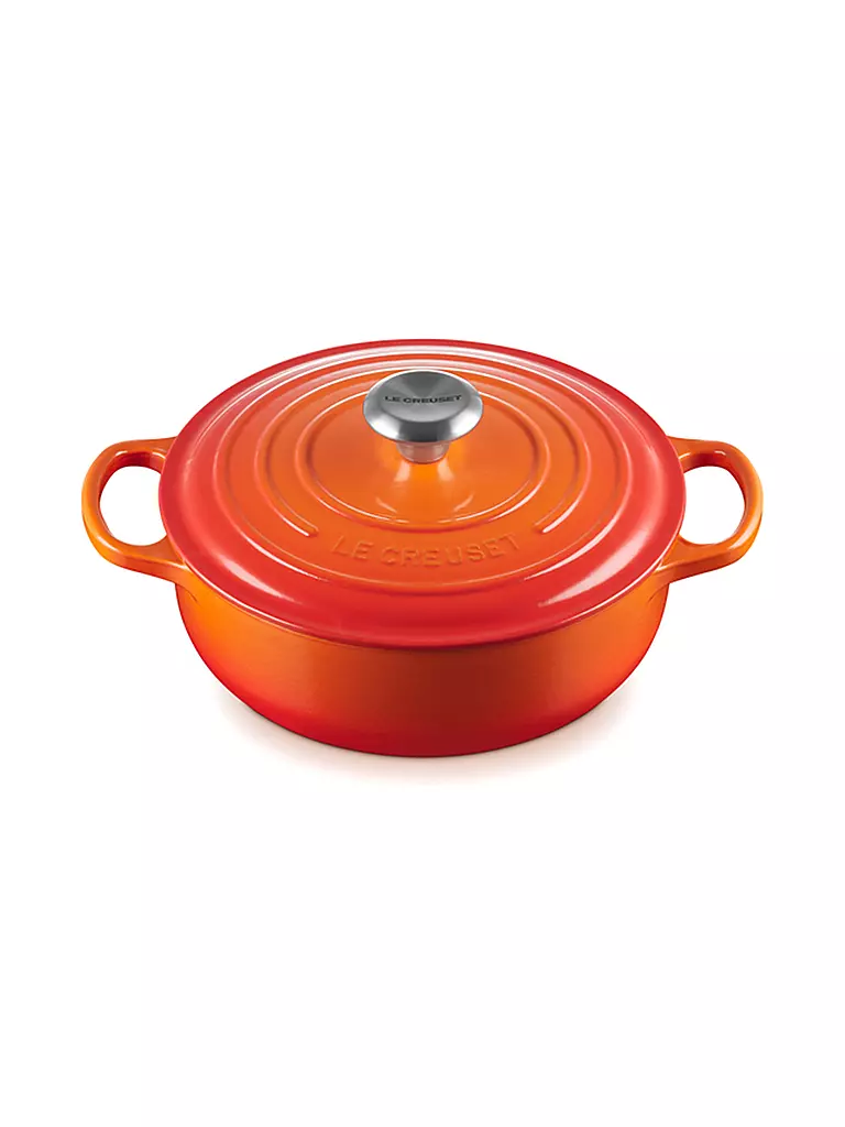 LE CREUSET | Sauteuse SIGNATURE 24cm Ofenrot | orange