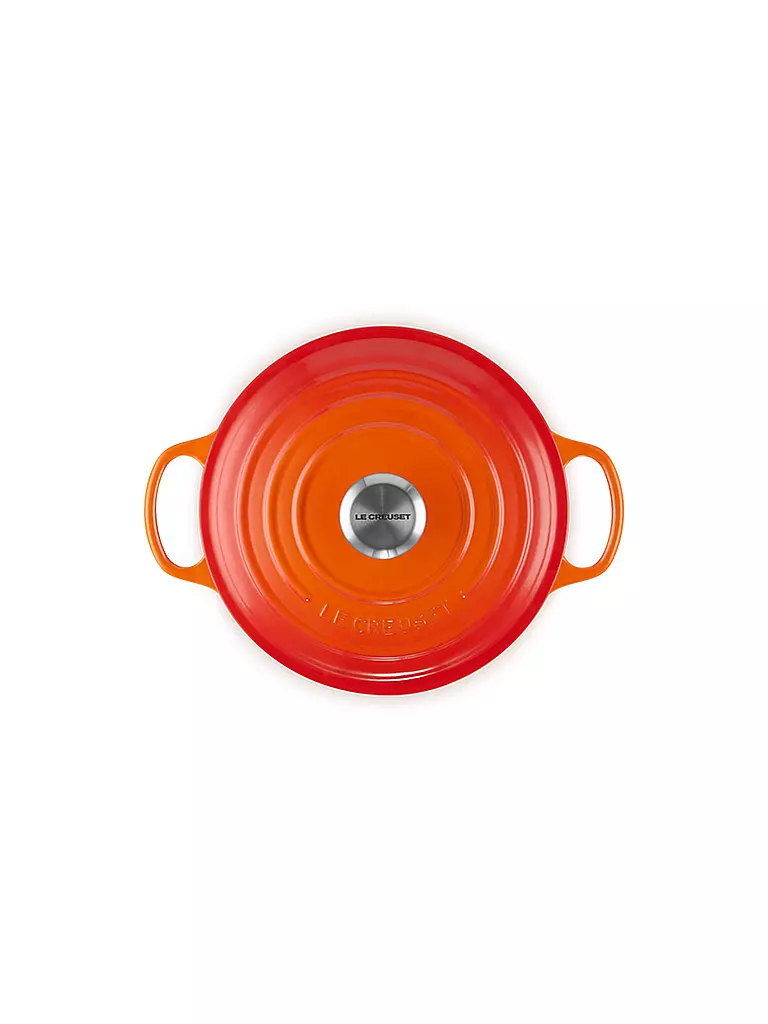 LE CREUSET | Sauteuse SIGNATURE 24cm Ofenrot | orange