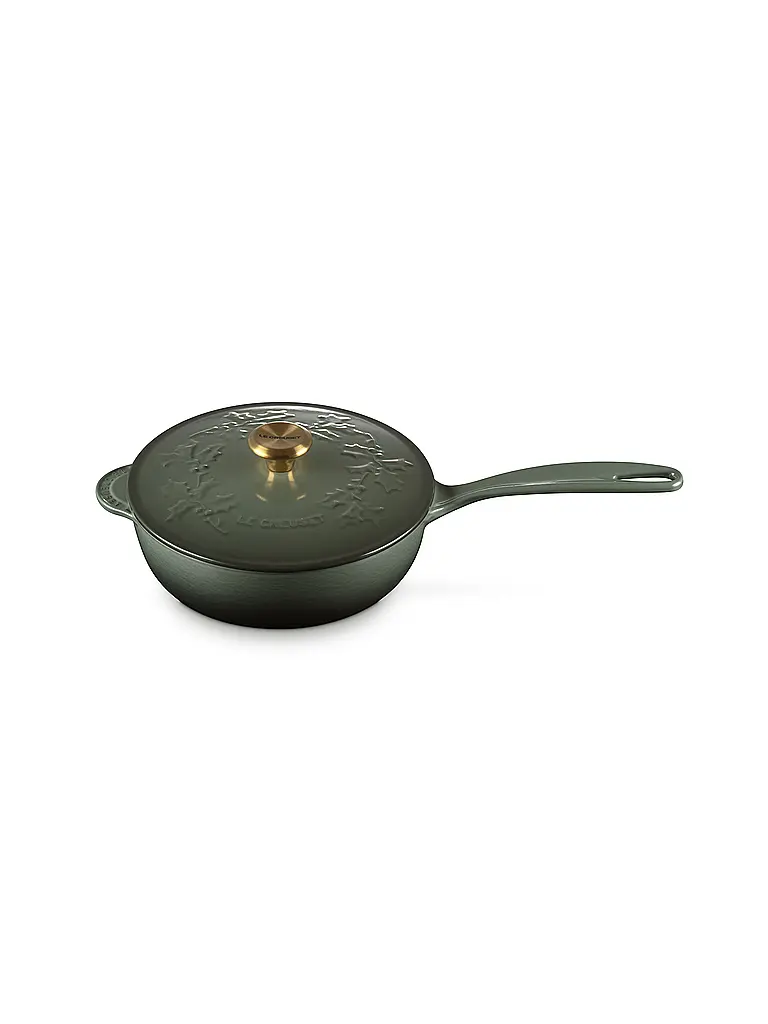 LE CREUSET | Stielkasserolle mit Deckel 21cm HOLLY Thyme | Dunkelgrün