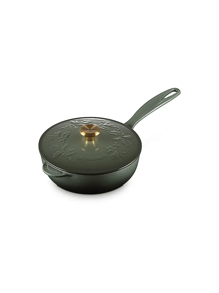 LE CREUSET | Stielkasserolle mit Deckel 21cm HOLLY Thyme | Dunkelgrün
