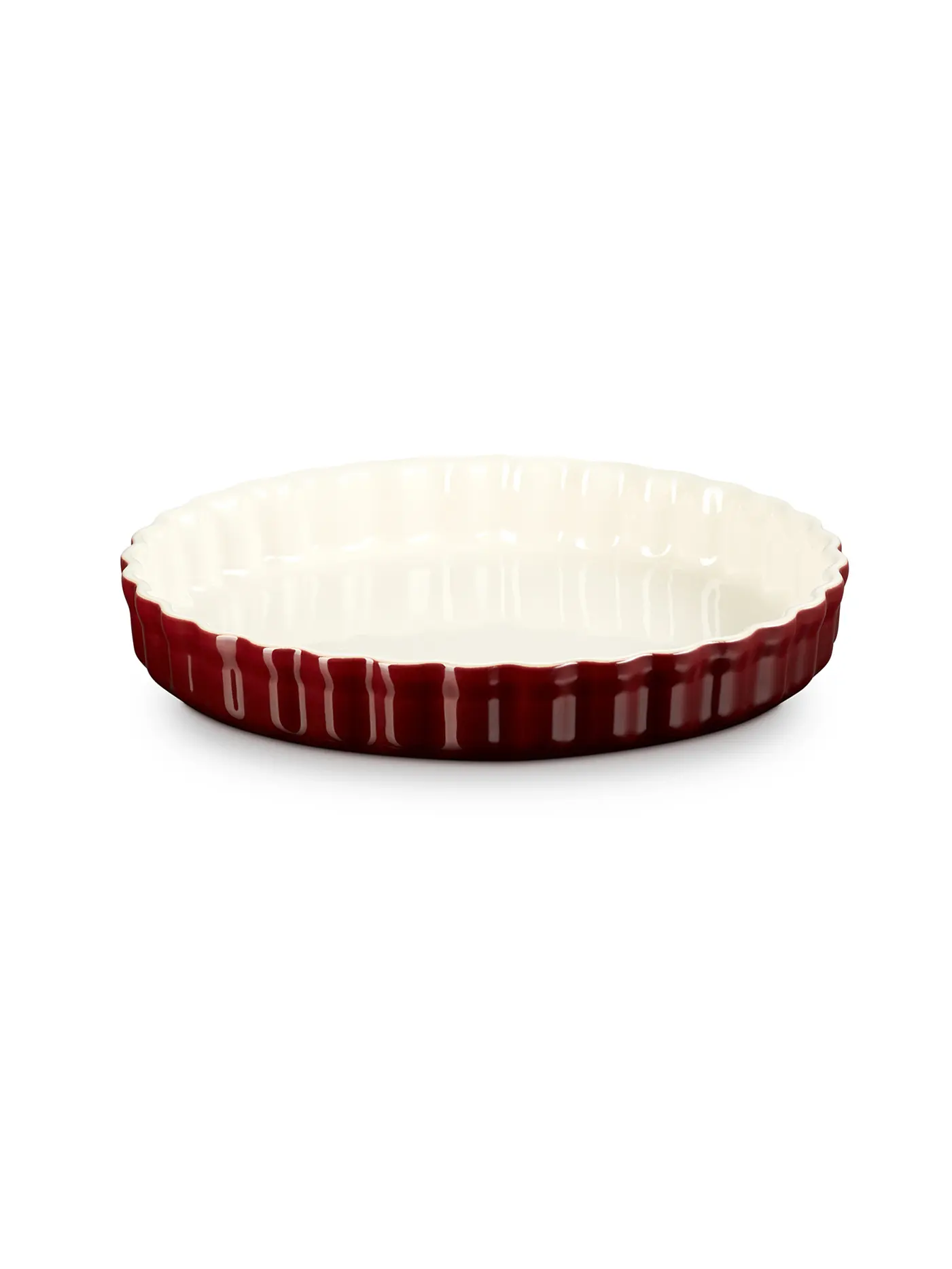 LE CREUSET | Tarteform 28cm/2,1l POTERIE Garnet | dunkelrot
