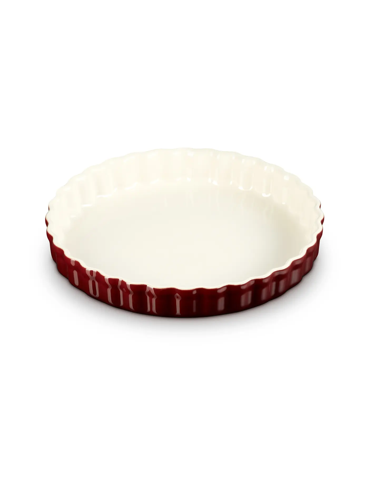 LE CREUSET | Tarteform 28cm/2,1l POTERIE Garnet | dunkelrot