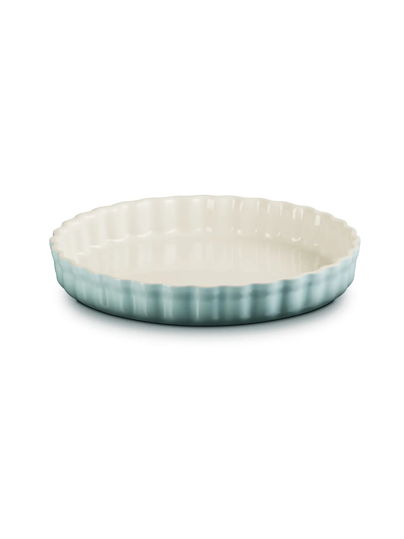 LE CREUSET | Tarteform 28cm/2,1l POTERIE Garnet | hellgrau