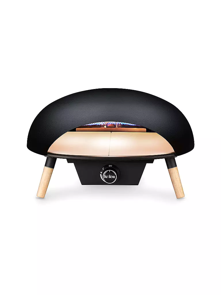 LE FEU | Pizzaofen 52cm TURTLE 3.1 Schwarz | schwarz