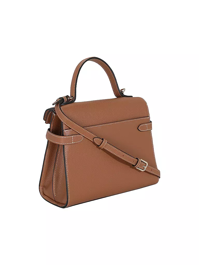 LE TANNEUR | Ledertasche - Henkeltasche EMILIE FLAP Medium | camel